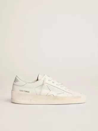 Damen-Sneaker Stardan aus komplett weißem Leder