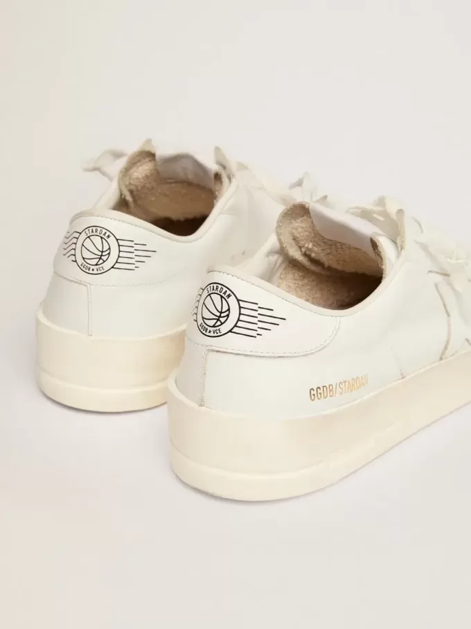 Damen-Sneaker Stardan aus komplett weißem Leder Damen-Sneaker Stardan aus komplett weißem Leder