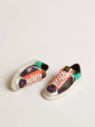 Damen-Sneaker Stardan LAB aus Lackleder und Mesh mit Gummister