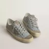 Damen-Sneaker V-Star aus hellblauem Canvas mit taubengrauem Lederstern Damen-Sneaker V-Star aus hellblauem Canvas mit taubengrauem Lederstern