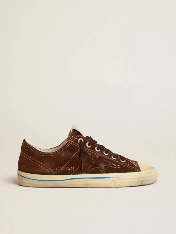 Damen-Sneaker V-Star LTD aus Wildleder mit braunem Stern Damen-Sneaker V-Star LTD aus Wildleder mit braunem Stern