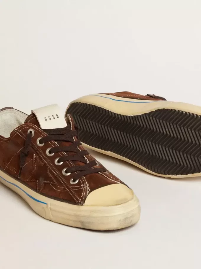 Damen-Sneaker V-Star LTD aus Wildleder mit braunem Stern Damen-Sneaker V-Star LTD aus Wildleder mit braunem Stern