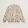 Damen-Strickjacke mit Blumenprint und Stickerei Damen-Strickjacke mit Blumenprint und Stickerei