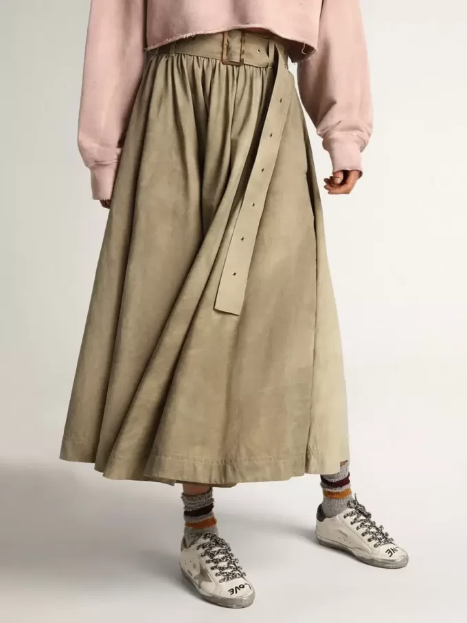Damen-Super-Star aus weißem Leder mit grauem Wildlederstern Damen-Super-Star aus weißem Leder mit grauem Wildlederstern