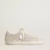 Damen-Super-Star LTD aus Wildleder mit Swarovski-Kristallen und eisgrauem Lederstern Damen-Super-Star LTD aus Wildleder mit Swarovski-Kristallen und eisgrauem Lederstern