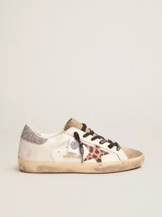 Damen-Super-Star LTD mit Leopardenmuster und Swarovski-Kristallstern