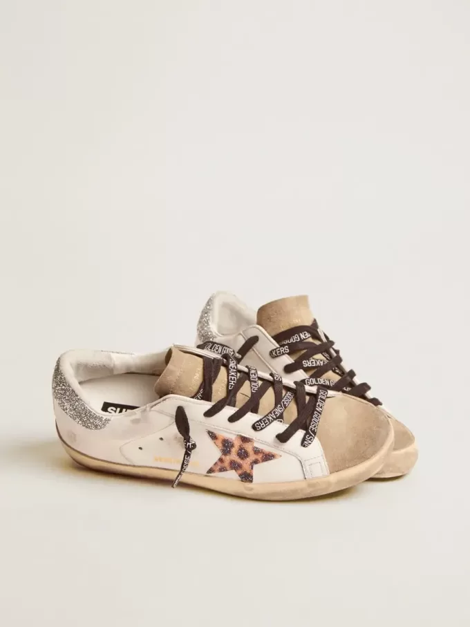 Damen-Super-Star LTD mit Leopardenmuster und Swarovski-Kristallstern