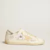 Damen-Super-Star LTD mit Swarovski-Kristallen und rauchgrauem Lederstern Damen-Super-Star LTD mit Swarovski-Kristallen und rauchgrauem Lederstern