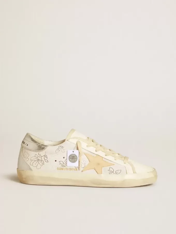 Damen-Super-Star LTD mit Swarovski-Kristallen und rauchgrauem Lederstern Damen-Super-Star LTD mit Swarovski-Kristallen und rauchgrauem Lederstern