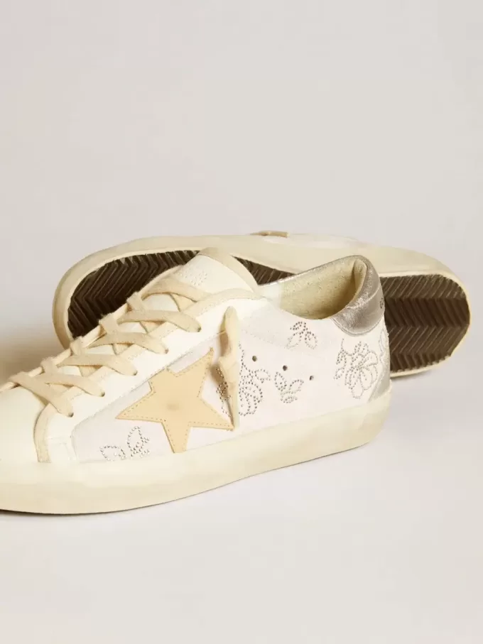 Damen-Super-Star LTD mit Swarovski-Kristallen und rauchgrauem Lederstern Damen-Super-Star LTD mit Swarovski-Kristallen und rauchgrauem Lederstern