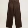 Damenhose aus Baumwolle mit mittlerer Waschung