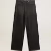 Damenhose aus Baumwolle mit mittlerer Waschung