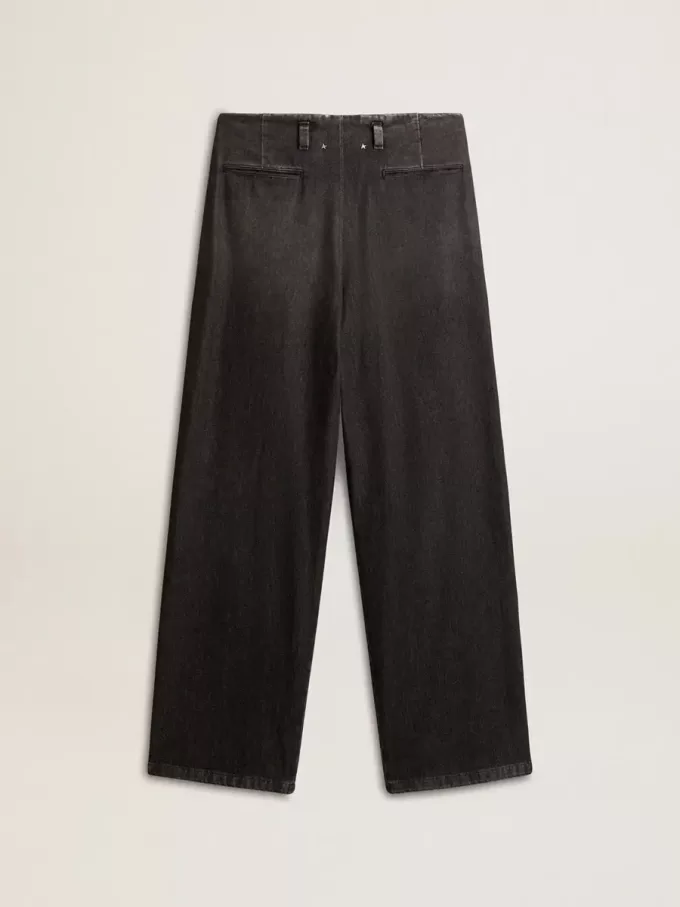 Damenhose aus Baumwolle mit mittlerer Waschung