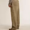 Damenhose aus Baumwolle mit Used-Look