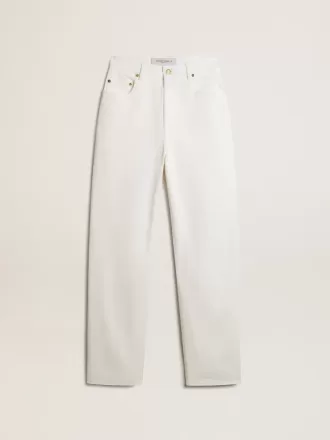 Damenhose aus optisch weißer Baumwoll-Denim