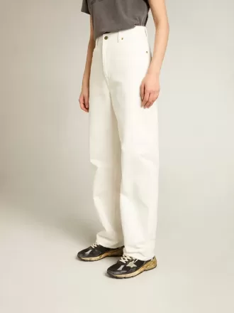 Damenhose aus optisch weißer Baumwoll-Denim