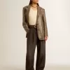 Damenjacke mit Hahnentrittmuster und durchgehender Paillettenstickerei Damenjacke mit Hahnentrittmuster und durchgehender Paillettenstickerei