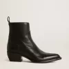 Damenstiefel Debbie aus schwarzem Leder Damenstiefel Debbie aus schwarzem Leder