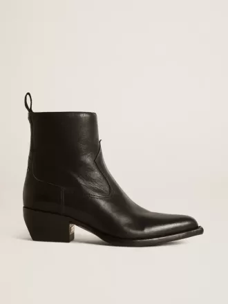 Damenstiefel Debbie aus schwarzem Leder
