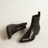 Damenstiefel Debbie aus schwarzem Leder Damenstiefel Debbie aus schwarzem Leder