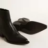 Damenstiefel Debbie aus schwarzem Leder Damenstiefel Debbie aus schwarzem Leder