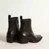 Damenstiefel Debbie aus schwarzem Leder Damenstiefel Debbie aus schwarzem Leder