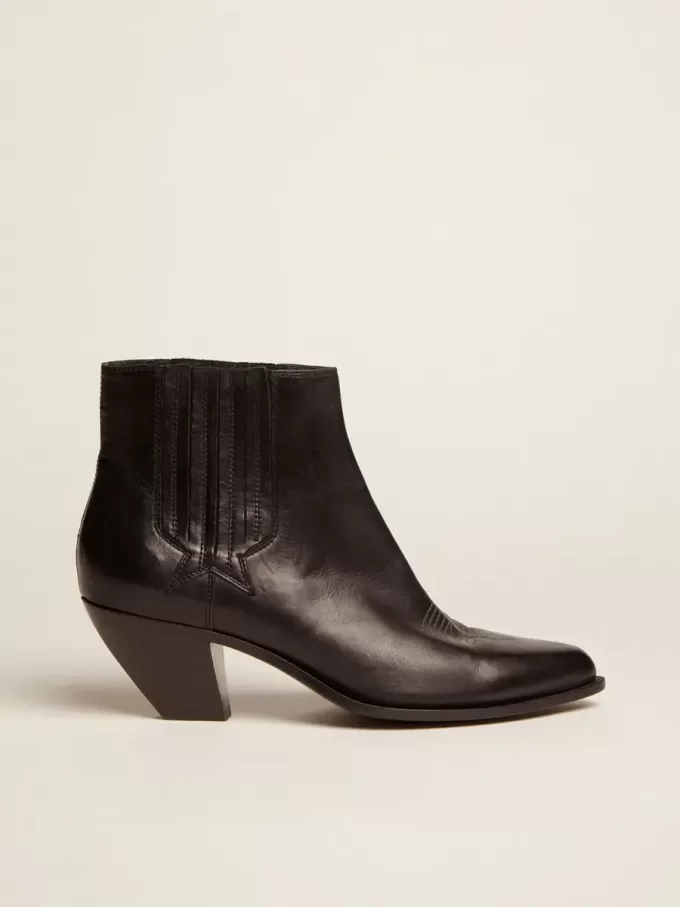 Damenstiefel Sunset aus schwarzem Leder