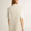 Damenweste aus Wollmischung in Khaki Damenweste aus Wollmischung in Khaki