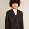 Dunkelblauer Zweireiher-Blazer für Jungen