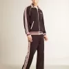 Dunkelblaues Herren-Sweatshirt mit Reißverschluss und weißem Logo