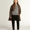Einreihiger Mädchenmantel aus Wolle mit Jacquard-Tierprint Einreihiger Mädchenmantel aus Wolle mit Jacquard-Tierprint