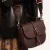 Francis Tasche für Damen, klein, aus dunkelbraunem Leder Francis Tasche für Damen, klein, aus dunkelbraunem Leder