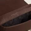 Francis Tasche für Damen, klein, aus dunkelbraunem Leder Francis Tasche für Damen, klein, aus dunkelbraunem Leder