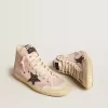 Francy Penstar für Damen aus rosa Wildleder mit grauem Glitzerstern