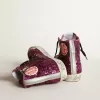 Francy Sneakers mit Pailletten und handgeschriebenem Schriftzug auf der Außensohle