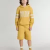 Gelbes Sweatshirt für Kinder mit Vintage-Print Gelbes Sweatshirt für Kinder mit Vintage-Print