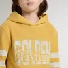 Gelbes Sweatshirt für Kinder mit Vintage-Print Gelbes Sweatshirt für Kinder mit Vintage-Print