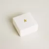 Geldbörsenförmiger Anhänger aus goldfarbenem Messing mit Kristallen Geldbörsenförmiger Anhänger aus goldfarbenem Messing mit Kristallen