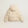 Gepolsterte Öko-Daunenjacke mit Reißverschluss und Kapuze Gepolsterte Öko-Daunenjacke mit Reißverschluss und Kapuze