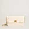Gioia Tasche aus butterfarbenem Leder mit Golddetails
