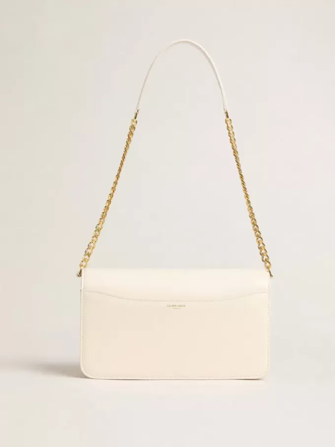 Gioia Tasche aus butterfarbenem Leder mit Golddetails