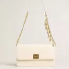 Gioia Tasche aus butterfarbenem Leder mit Golddetails