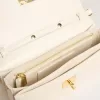 Gioia Tasche aus butterfarbenem Leder mit Golddetails