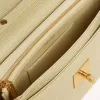 Gioia Tasche aus mineralgrauem Schafsleder mit goldenen Details