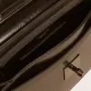 Gioia-Tasche aus schwarzem Glanzleder mit Metalldetails