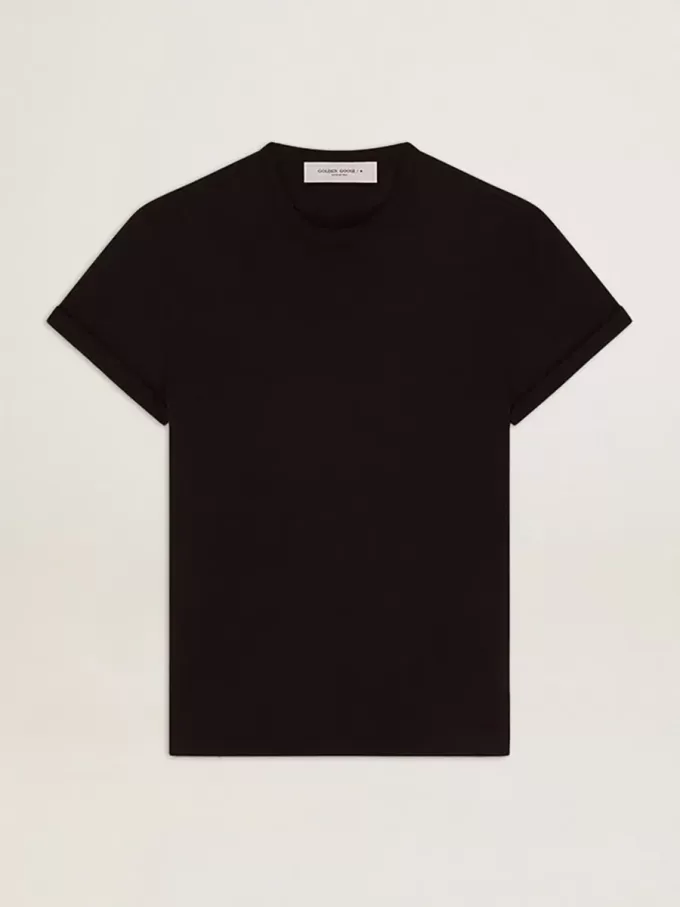 Golden Collection Distressed T-Shirt in Vintage-Schwarz Golden Collection Distressed T-Shirt in Vintage-Schwarz