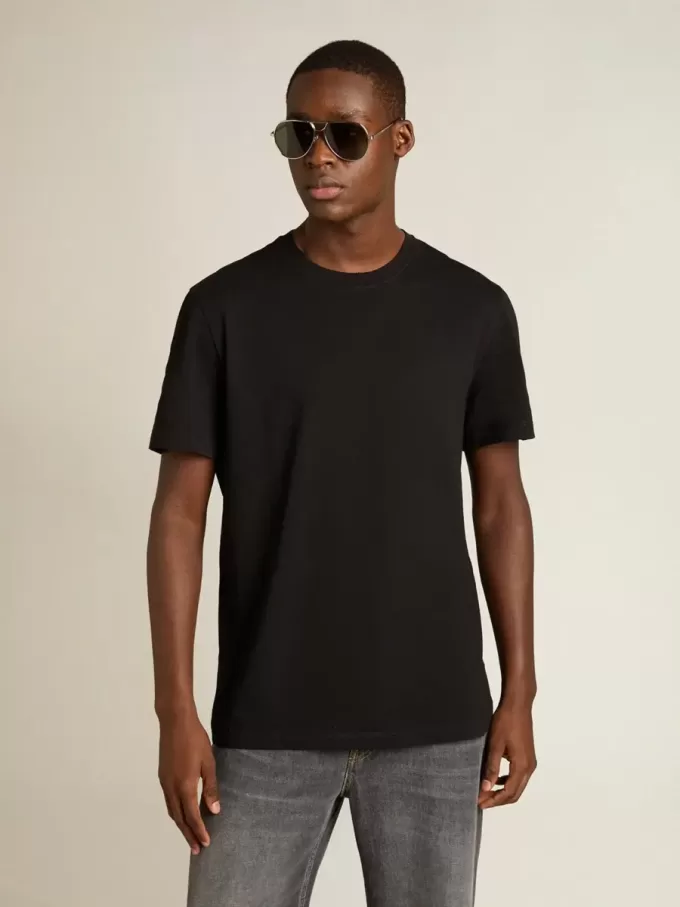 Golden Collection Distressed T-Shirt in Vintage-Schwarz Golden Collection Distressed T-Shirt in Vintage-Schwarz