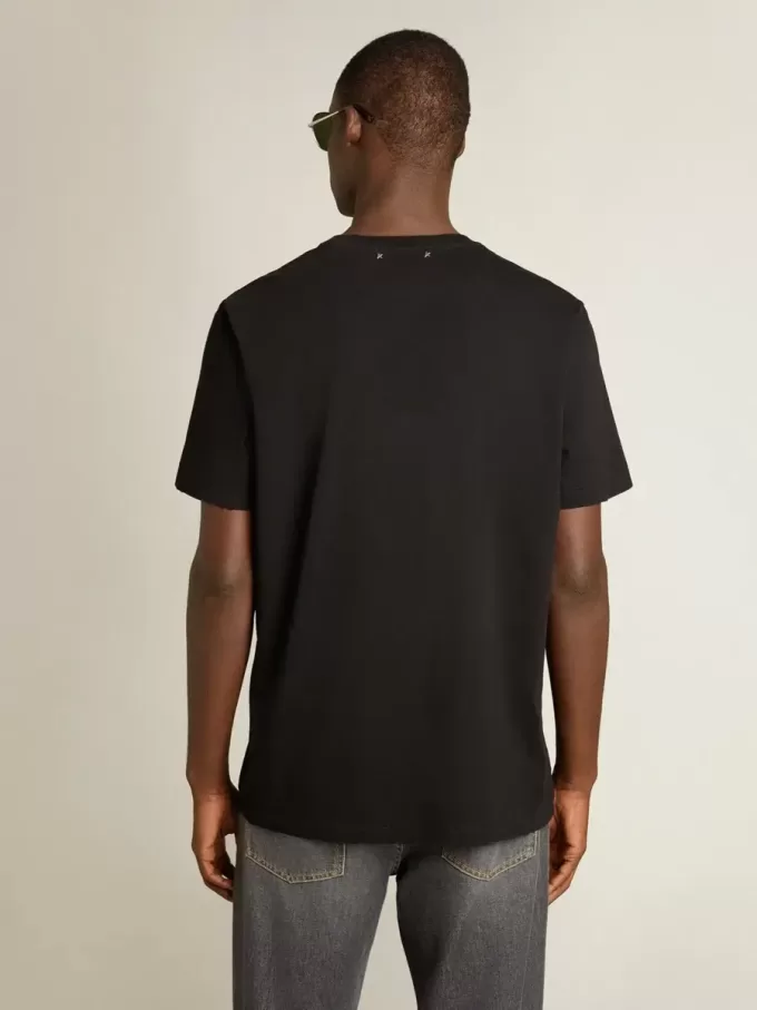 Golden Collection Distressed T-Shirt in Vintage-Schwarz Golden Collection Distressed T-Shirt in Vintage-Schwarz