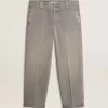 Graue Chino-Hose aus Baumwolle Graue Chino-Hose aus Baumwolle