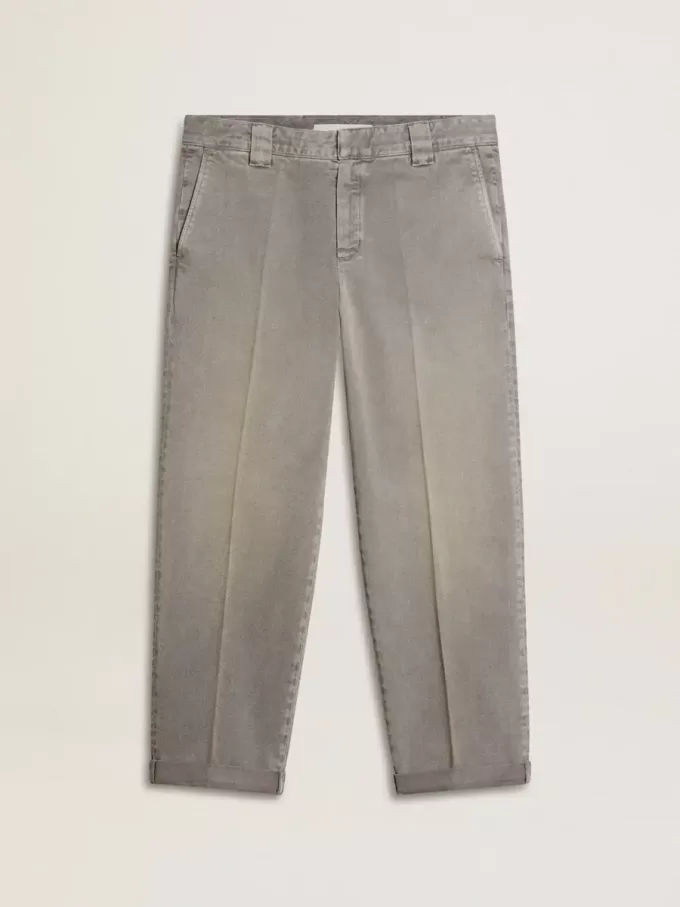 Graue Chino-Hose aus Baumwolle Graue Chino-Hose aus Baumwolle